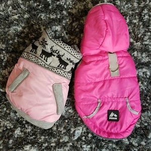 Bundle of 4 XSmall dog jackets
